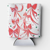 Whimsischer Weihnachtskalk Zuckerrohrmuster Dosenkühler (Vorderseite)