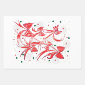 Whimsischer Weihnachtskalk Zuckerrohrmuster Geschenkpapier Set (Vorderseite 3)