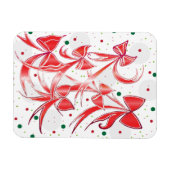 Whimsischer Weihnachtskalk Zuckerrohrmuster Magnet (Horizontal)