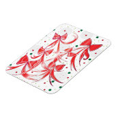 Whimsischer Weihnachtskalk Zuckerrohrmuster Magnet (Linke Seite)