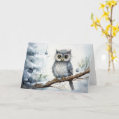 Whimsischer Weihnachtskarte Karte (Gelbe Blume)