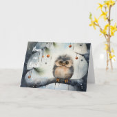 Whimsischer Weihnachtskarte Karte (Gelbe Blume)