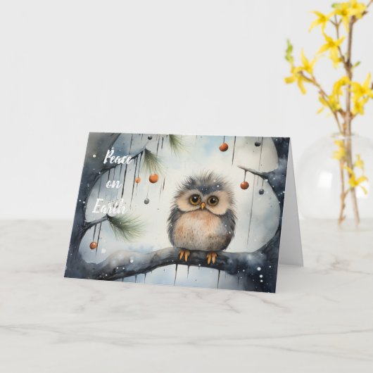 Whimsischer Weihnachtskarte Karte (Gelbe Blume)