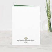 Whimsischer Weihnachtskarte mit geschnittenem Papi Dankeskarte (Rückseite)