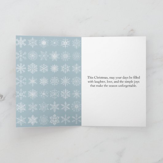 Whimsischer Weihnachtskarte mit geschnittenem Papi Karte (Innenseite)