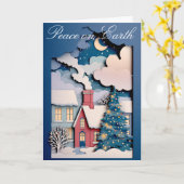 Whimsischer Weihnachtskarte mit geschnittenem Papi Karte (Gelbe Blume)