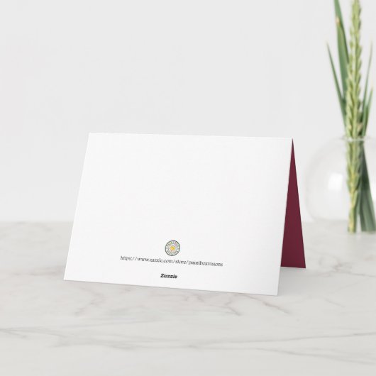 Whimsischer Weihnachtskarte mit geschnittenem Papi Karte (Rückseite)