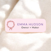 Whimsischer Weihnachtskranz für Maker Namensschild