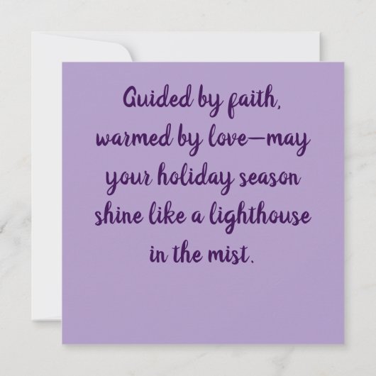 Whimsischer WeihnachtsLeuchtturm Personalisiert Ca (Rückseite)