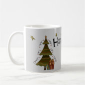 Whimsischer Weihnachtsmann im Weihnachtskalender Kaffeetasse (Links)