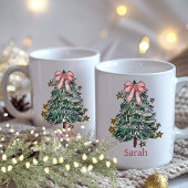 Whimsischer Weihnachtsmarkt Wasserfarbe Kaffeetasse