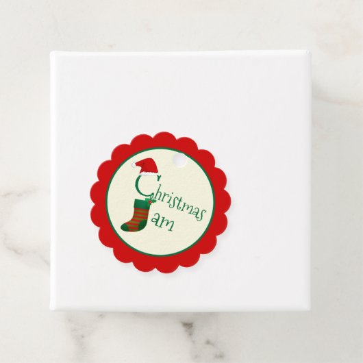 Whimsischer Weihnachtsmarsch schreiben auf Geschen Geschenkanhänger (Beispiel)