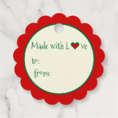 Whimsischer Weihnachtsmarsch schreiben auf Geschen Geschenkanhänger (Rückseite)