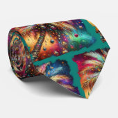 Whimsischer Weihnachtspalme Tree Tropical Beach Vi Krawatte (Gerollt)