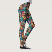 Whimsischer Weihnachtspalme Tree Tropical Beach Vi Leggings (Rechts)