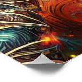 Whimsischer Weihnachtspalme Tree Tropical Beach Vi Poster (Ecke)