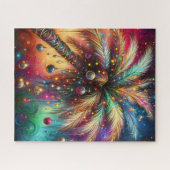 Whimsischer Weihnachtspalme Tree Tropical Beach Vi Puzzle (Horizontal)