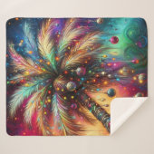 Whimsischer Weihnachtspalme Tree Tropical Beach Vi Sherpadecke (Vorderseite (Horizontal))