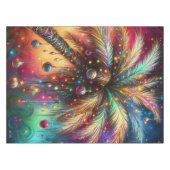 Whimsischer Weihnachtspalme Tree Tropical Beach Vi Tischdecke (Vorderseite (Horizontal))