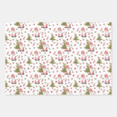 Whimsischer Weihnachtsurlaub Geschenkpapier Set (Vorderseite)