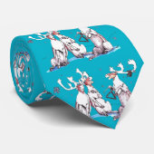 Whimsischer Weihnachtsurlaub Singing Karibik Krawatte (Gerollt)