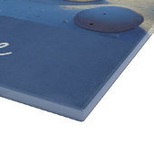 Whimsischer Weihnachtswald Szene Schneidebrett (Ecke)