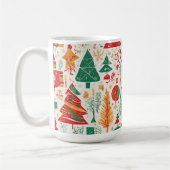 Whimsischer Weihnachtswald-Tasse Kaffeetasse (Links)
