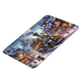 Whimsischer Weihnachtszug Magnet (Linke Seite)