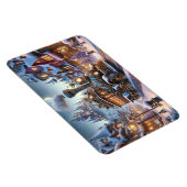 Whimsischer Weihnachtszug Magnet (Rechte Seite)