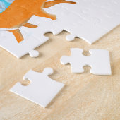 Whimsischer Wildbestand im Winterschnee Puzzle (Seite)