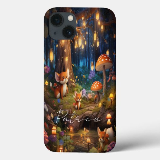 Whimsischer Wildbestand - Süße Tier Foxes Pilz Case-Mate iPhone Hülle (Rückseite)