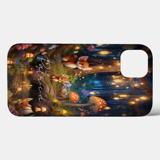 Whimsischer Wildbestand - Süße Tier Foxes Pilz Case-Mate iPhone Hülle (Rückseite (Horizontal))