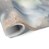Whimsischer Winter Landschaft Geschenkpapier (Rolleneckpunkt)