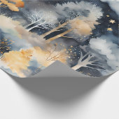 Whimsischer Winter Landschaft Geschenkpapier (Ecke)