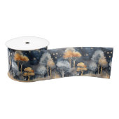 Whimsischer Winter Landschaft Satinband (Spule)