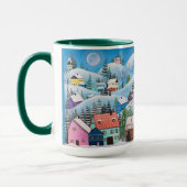 Whimsischer Winter Landschaft Tasse (Links)