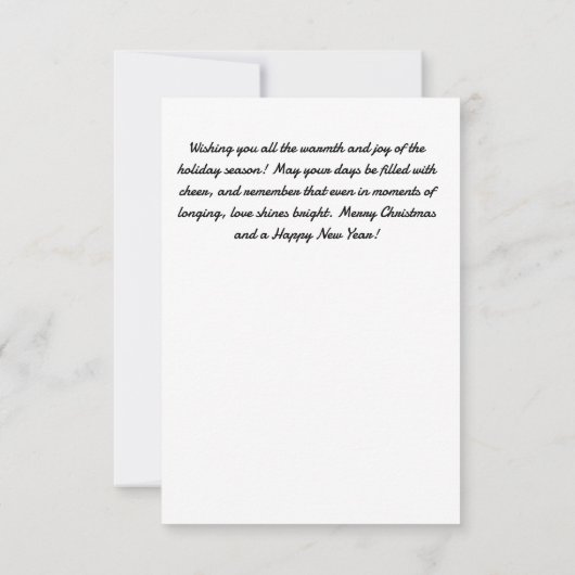 Whimsischer Winter-Liebe Einladung (Rückseite)