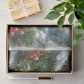 Whimsischer Winter Maus Weihnachtswald Dekoupage Seidenpapier (Geschenk)