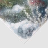 Whimsischer Winter Maus Weihnachtswald Dekoupage Seidenpapier (Ausschnitt)