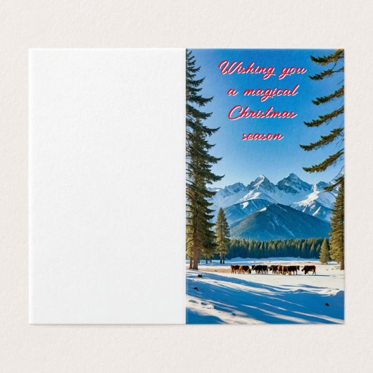 Whimsischer Winter Wonderland (Außenseite Aufgefaltet)