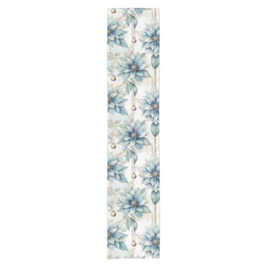 Whimsischer Winter Wonderland Kurzer Tischläufer (Vorderseite)