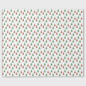 Whimsischer Winterbaum Geschenkpapier (Flach)