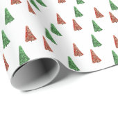Whimsischer Winterbaum Geschenkpapier (Rolleneckpunkt)