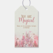 Whimsischer Winterdrucker Märchen Erster Geburtsta Geschenkanhänger (Vorderseite)