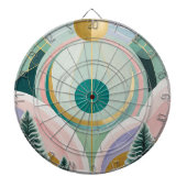 Whimsischer Wintertraum Dartscheibe (vorne)