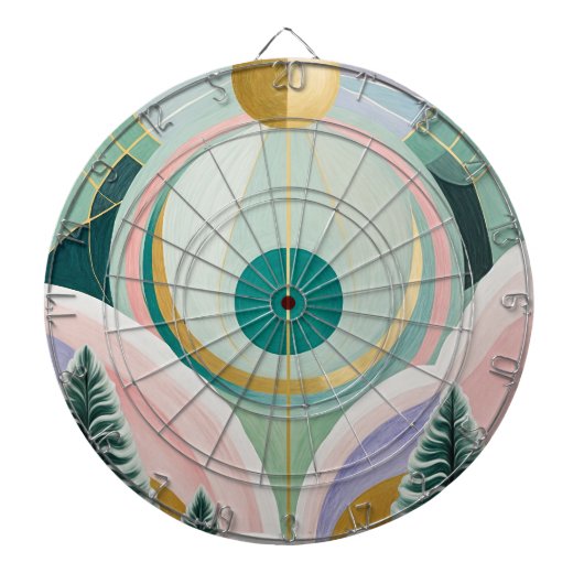 Whimsischer Wintertraum Dartscheibe (vorne)