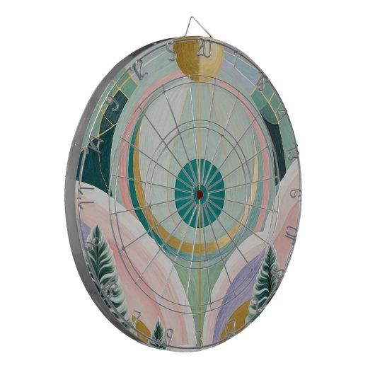 Whimsischer Wintertraum Dartscheibe (Vorderseite Links)