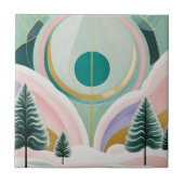 Whimsischer Wintertraum Fliese (Vorderseite)