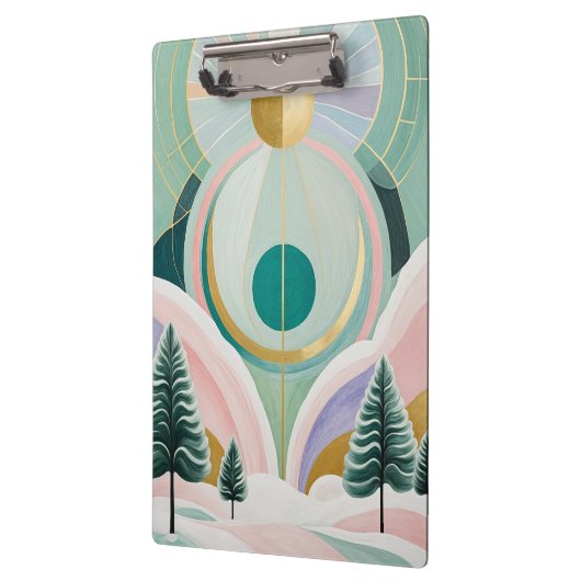 Whimsischer Wintertraum Klemmbrett (Links)