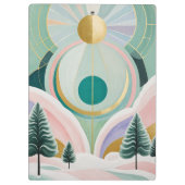 Whimsischer Wintertraum Klemmbrett (Rückseite)